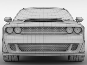 dodge challenger srt hellcat widebody 2018 Model 3D