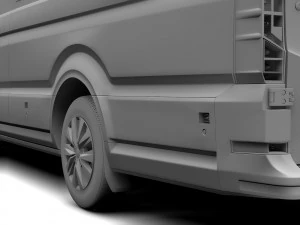 wv crafter van l4h2 2017 3D Model