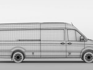 wv crafter van l4h2 2017 3D Model