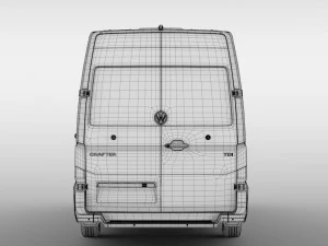 wv crafter van l4h2 2017 3D Model