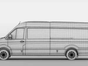 wv crafter van l4h2 2017 3D Model