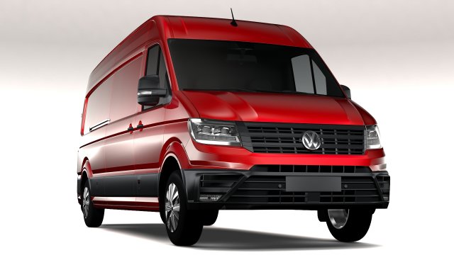 wv crafter van l3h2 2017 Modelo 3D .c4d .max .obj .3ds .fbx .stl .blend 