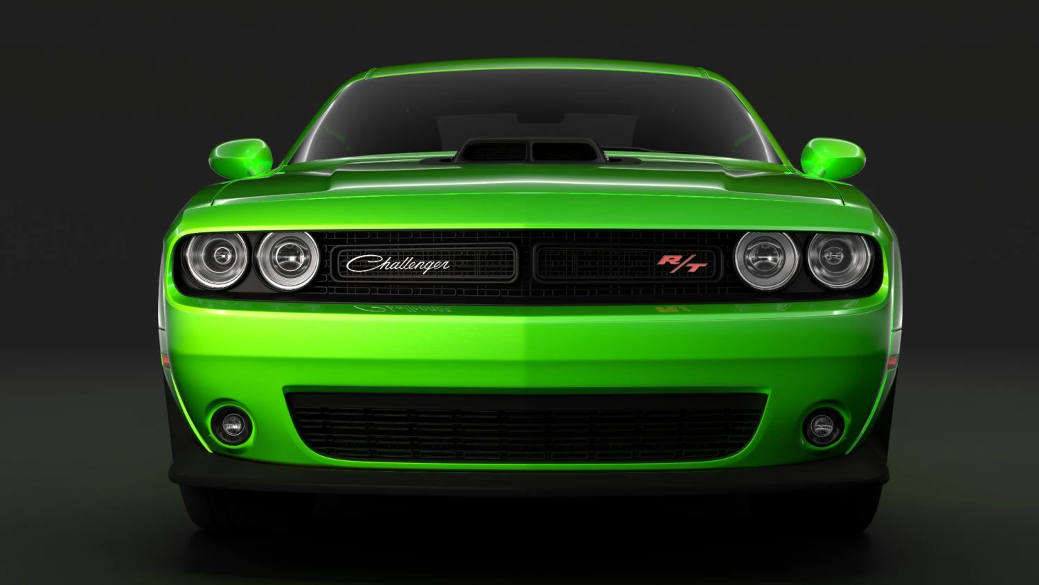 dodge challenger 392 hemi scat pack shaker widebody 2017 3D Model .c4d .max .obj .3ds .fbx .stl .blend 