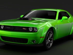 dodge challenger 392 hemi scat pack shaker widebody 2017 3D Model