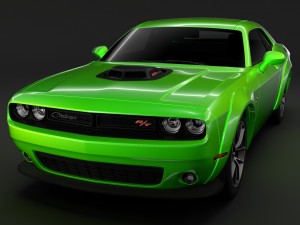 dodge challenger 392 hemi scat pack shaker widebody 2017 Modello 3D