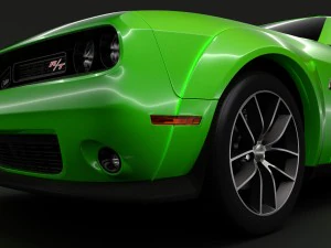 dodge challenger 392 hemi scat pack shaker widebody 2017 3D Model