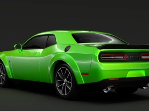 dodge challenger 392 hemi scat pack shaker widebody 2017 3D Model