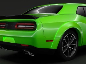 dodge challenger 392 hemi scat pack shaker widebody 2017 3D Model