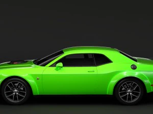 dodge challenger 392 hemi scat pack shaker widebody 2017 3D Model