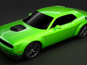 dodge challenger 392 hemi scat pack shaker widebody 2017 3D Model