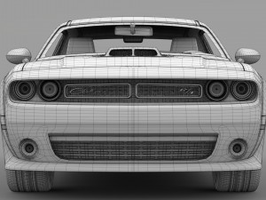 dodge challenger 392 hemi scat pack shaker widebody 2017 Modello 3D