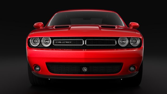 dodge challenger gt awd 2017 Model 3D .c4d .max .obj .3ds .fbx .stl .blend 