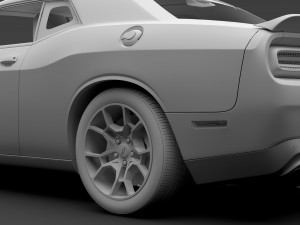 dodge challenger gt awd 2017 Model 3D