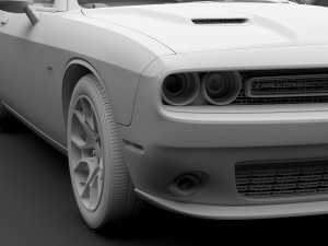 dodge challenger gt awd 2017 Model 3D
