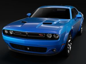 dodge challenger rt classic widebody 2017 3D Model