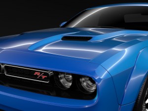 dodge challenger rt classic widebody 2017 3D 模型
