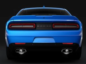 dodge challenger rt classic widebody 2017 3D Model