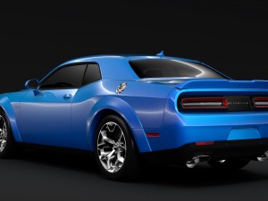 dodge challenger rt classic widebody 2017 3D 模型