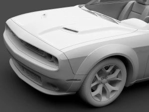dodge challenger rt classic widebody 2017 3D Model