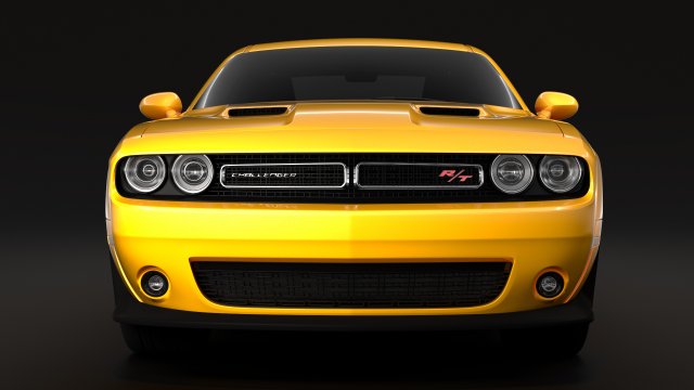 dodge challenger rt scat pack widebody 2017 Model 3D .c4d .max .obj .3ds .fbx .stl .blend 