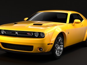 dodge challenger rt scat pack widebody 2017 Model 3D