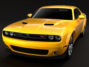 dodge challenger rt scat pack widebody 2017 Model 3D