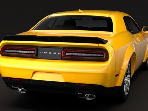 dodge challenger rt scat pack widebody 2017 Model 3D