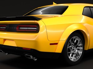 dodge challenger rt scat pack widebody 2017 Model 3D