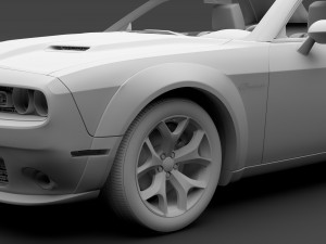 dodge challenger rt scat pack widebody 2017 Model 3D