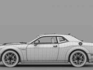 dodge challenger rt scat pack widebody 2017 Model 3D