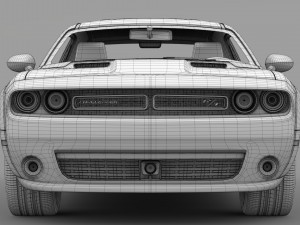 dodge challenger rt scat pack widebody 2017 Model 3D