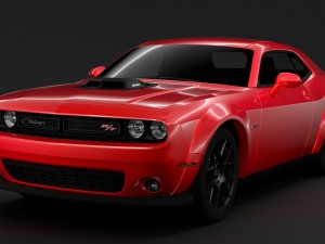 dodge challenger rt shaker widebody 2017 Modèle 3D
