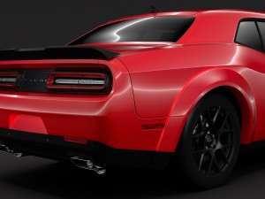 dodge challenger rt shaker widebody 2017 Modèle 3D
