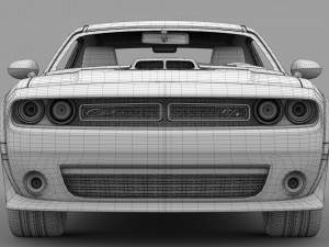 dodge challenger rt shaker widebody 2017 Modèle 3D