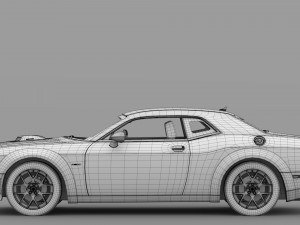 dodge challenger rt shaker widebody 2017 Modèle 3D