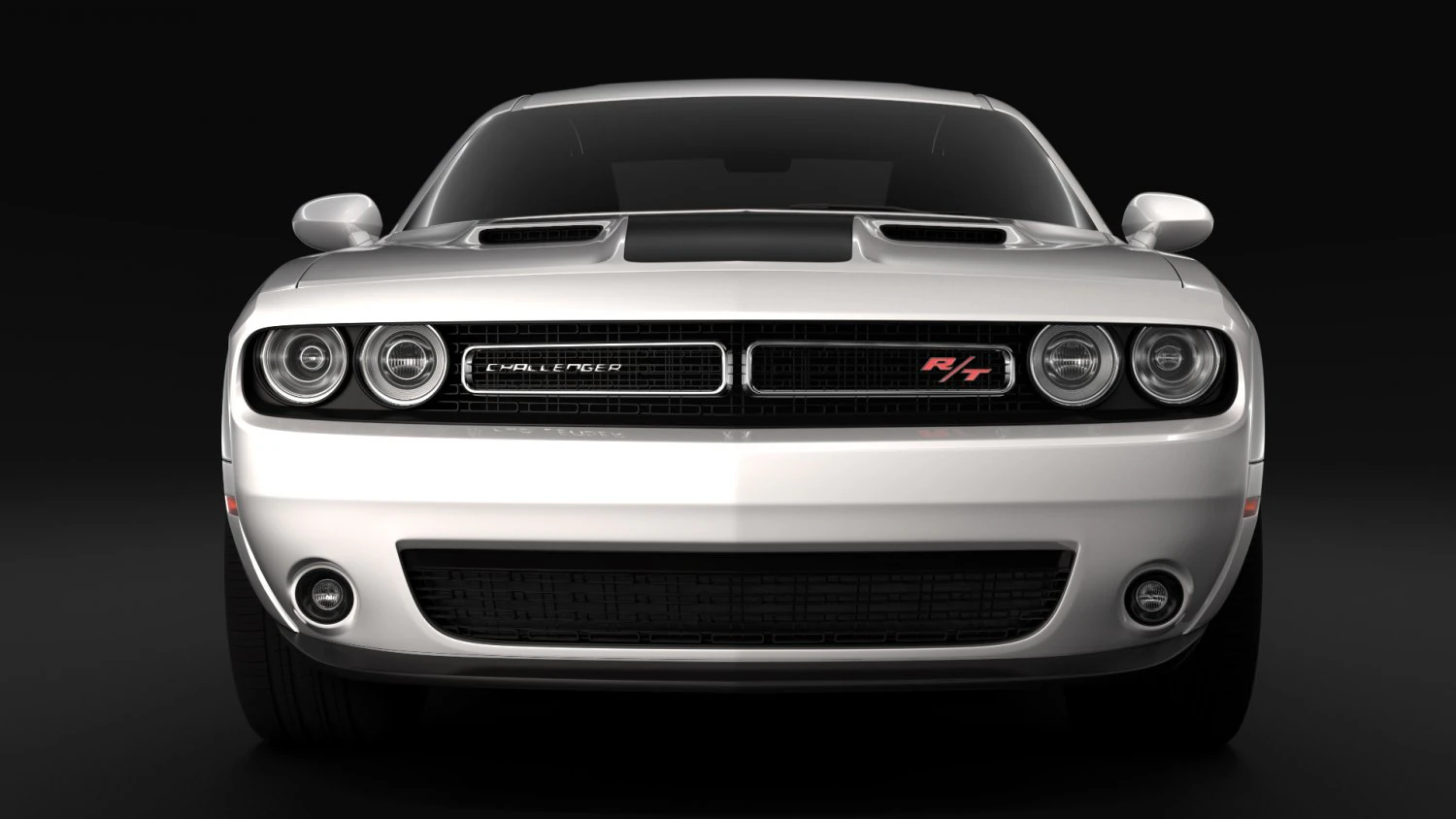 dodge challenger rt widebody 2017 3D Model .c4d .max .obj .3ds .fbx .stl .blend