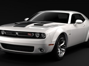 dodge challenger rt widebody 2017 Modelo 3D