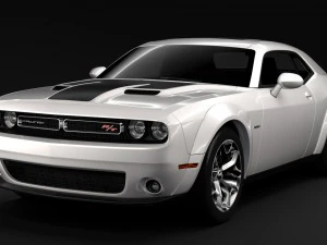 dodge challenger rt widebody 2017 3D Model