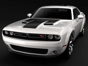 dodge challenger rt widebody 2017 3D Model