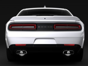 dodge challenger rt widebody 2017 Modelo 3D