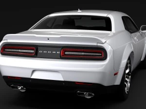 dodge challenger rt widebody 2017 3D Model