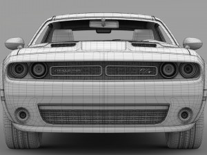 dodge challenger rt widebody 2017 Modelo 3D