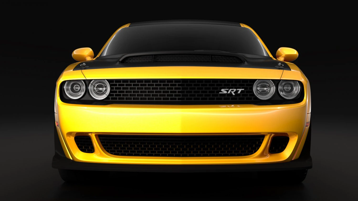 dodge challenger srt demon prototype 2018 3D Model .c4d .max .obj .3ds .fbx .stl .blend 