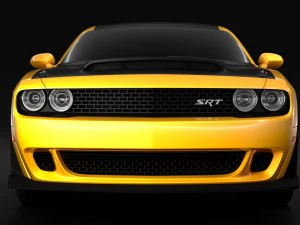 Dodge Challenger SRT Demônio Protótipo 2018 Modelo 3D