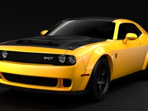 dodge challenger srt demon prototype 2018 3D 模型