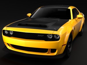 dodge challenger srt demon prototype 2018 3D 模型