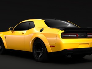 dodge challenger srt demon prototype 2018 3D 模型