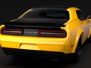 dodge challenger srt demon prototype 2018 3D 模型