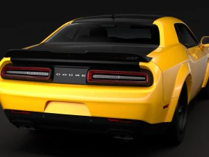 dodge challenger srt demon prototype 2018 3D Model