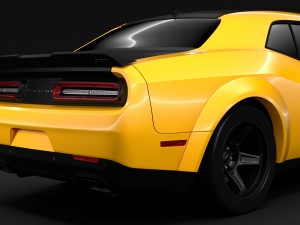 dodge challenger srt demon prototype 2018 3D 模型